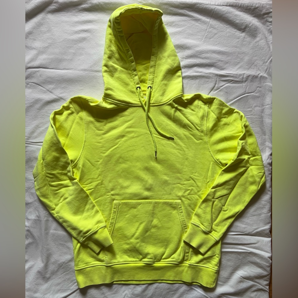 Like new! Colorful Standard hoodies neon yellow